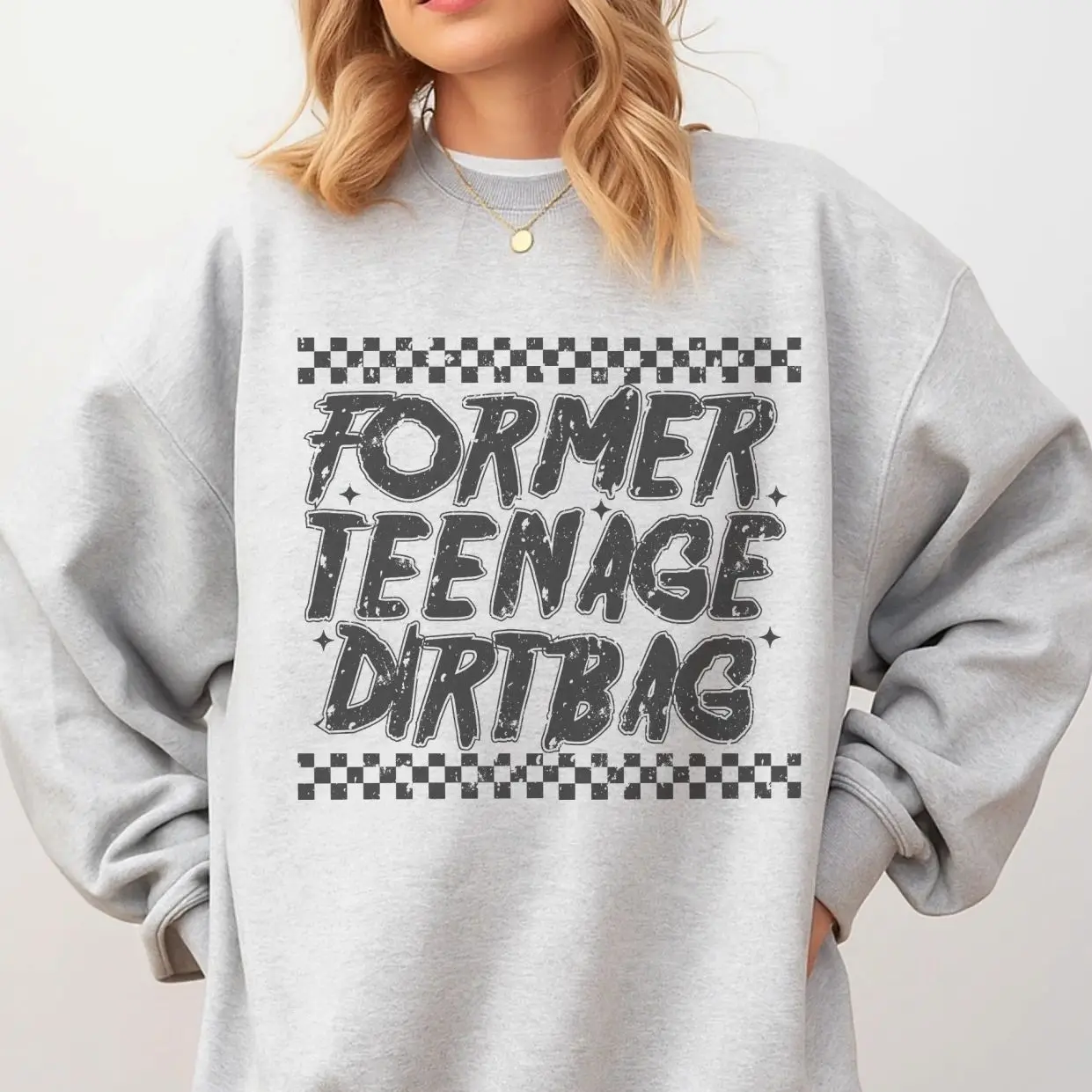 Former Teenage Dirtbag T-Shirts, Crewneck Sweatshirts & Pullover Hoodie - Ash Grey - Elder Emo Sweatshirt Pullover Soft Unisex Womenswear Hoodie Comfy Aesthetic ETEE
