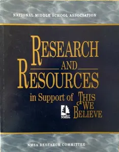 USED-This We Believe: Research and Resources by National Middle School Association Research Committee (Paperback)
