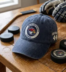 [Made-To-Order] Briar University Hawks Team Embroidered Hat, Off Campus Baseball Cap, Hockey Romantic Movie College Appare