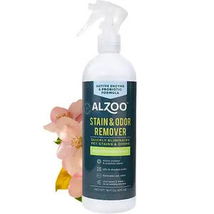 Stain & Odor Remover, Quickly Lifts & Dissolves Pet Stains & Helps Eliminate Odors, 100% Plant-Based Active Ingredients, Apple Blossom Scent, 16 Fl. Oz Spray Bottle
