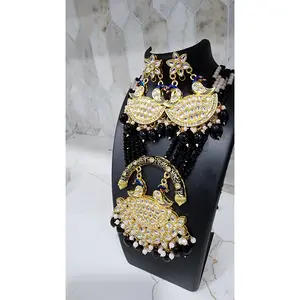 Peacock Pendant Necklace Set