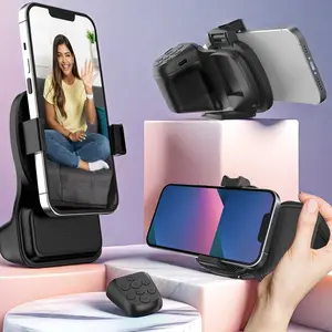 Portable Wireless Phone Selfie Stick, Built-In Stand, Remote Control, Video Brushing Tool, Flip Page Controller Included