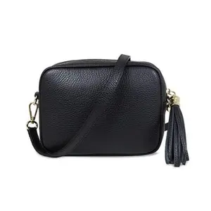 Black leather purse