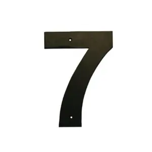 212 MAIN 8 in. Helvetica Font Aluminium Individual House Number Sign (Number 7, Montague Metal Products HHN-7-8), Signs