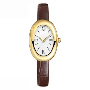 Women’s Bracelet Watch – Elegant 24mm Oval Dial Bangle Watch in Gold Jewelry Style Quartz Wristwatch