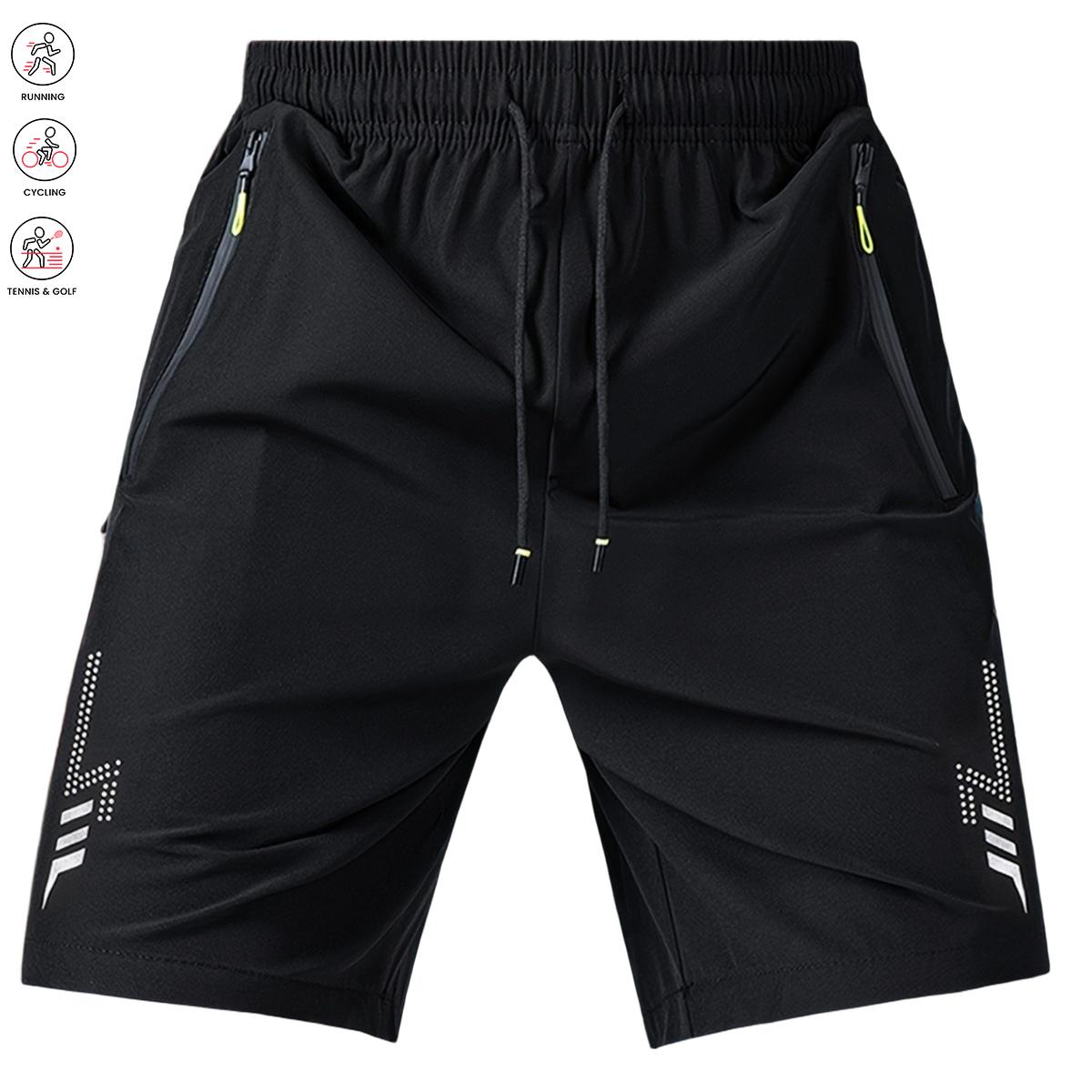 Lightweight   - Elastic Waist with Adjustable Drawstring, Side Pockets,  Fabric for Basketball, Running, Beach & Outdoor Sports - Athletic , Workout Gear, Regular Fit, Comfortable Fit, Gym Enthusiasts Quick-Dry Shorts Set men's summer Casual Breathable