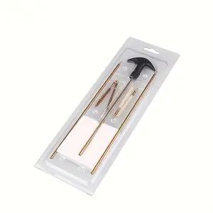 Outdoor Pipe Brush Cleaning Brush Set, 4.5/5.5mm Gun Barrel Brush, Roller Brush, Card Suction Packaging, Black Handle, Gun Cleaning Kit Pipe Cleaning Brush Set