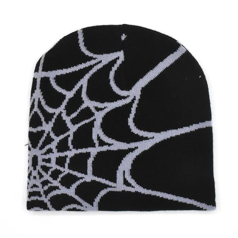 Y2K Spider Web Beanie - Colorful Unisex Soft Stretchable Hat | Adjustable Warm Daily Wear Masks Motorcycle Gloves