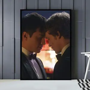Heated Rivalry Romance Poster, Shane & Ilya Tender Moment Wall Art, Queer Love Story Print
