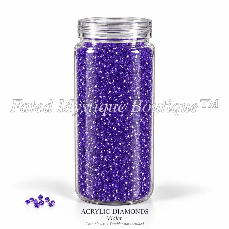 Acrylic Diamonds Crafting Supplies, Portable DIY Art Supplies for Beading & Jewelry Making