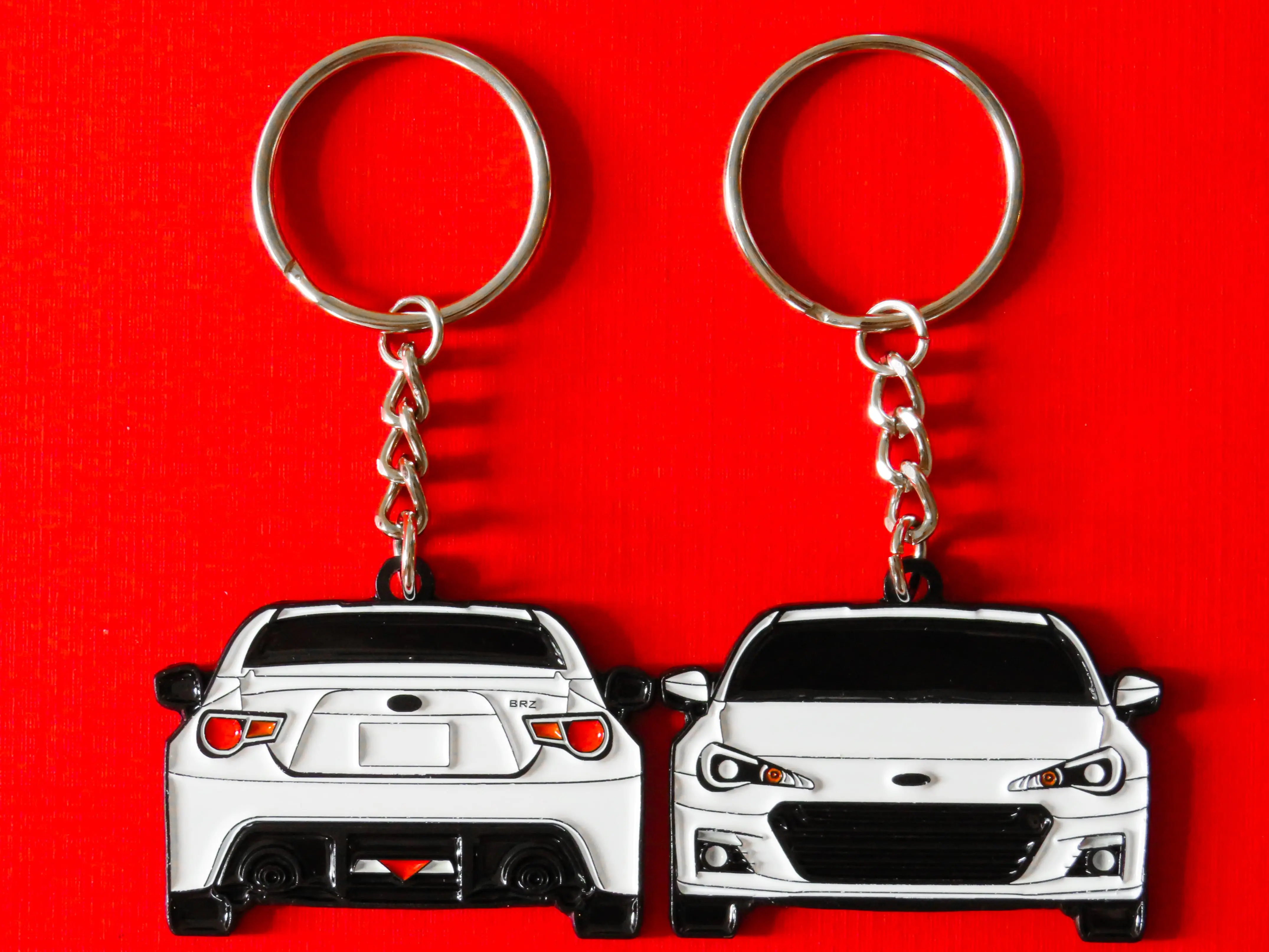 Keychain For Subaru BRZ DOUBLE-Sided JDM Keyring Jet Tag Cool & Unique Gifts For Car Enthusiast, Car Guys, Boyfriend, Him, Her, Dad, Mom
