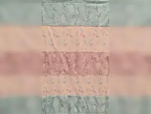 Strip Style Blanket: Dinosaurs Strip on Luxe Cuddle Silver Hide
