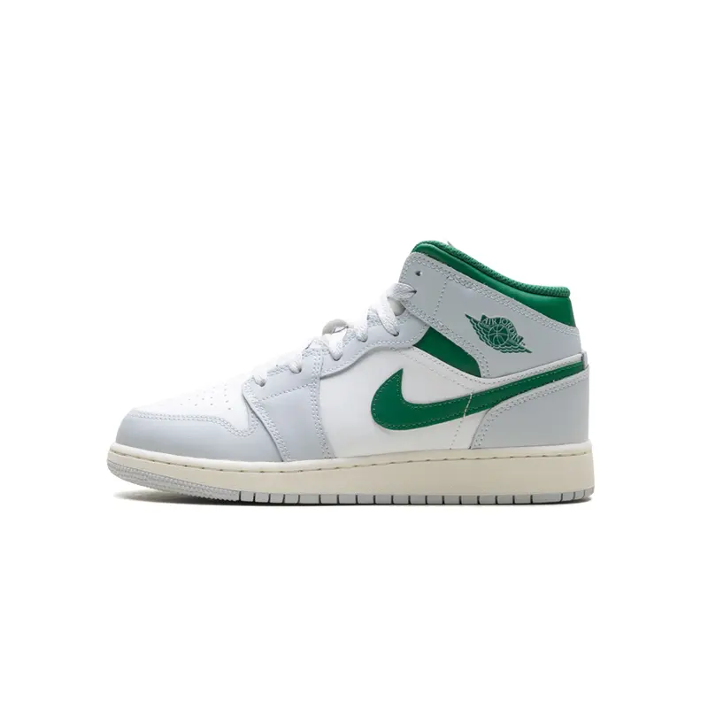 Jordan Mid GS "White Pure Platinum Pine Green" DQ8423 142