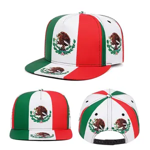 American flag printing panel cap for men Hip Hop vintage cap flat brim hat fashion sun visor cap for women