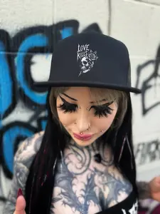 LOVE KILLS FLAT BILL HAT