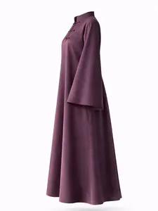elegant simple modest abaya dress light weight summer and spring abaya maxi dress