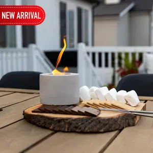 OLIVEU Mini Fire Pit. Enjoy The Outdoors, Inside. With Oliveu's Mini Fire Pit.
