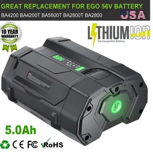 5.0Ah Replacement for EGO Battery 56V BA2800T BA2800 BA1400 Compatible with EGO 56V Batteries Power Tools