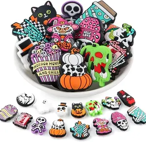 15Pcs Silicone Focal Beads for Pens, Character Silicone Beads for Keychain Making, Lanyard Making DIY Handicraft(Ghost)