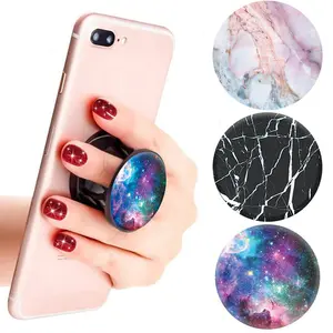 Nebula Galaxy Pattern Phone Holder (3 Counts), Foldable Expanding Cell Phone Finger Stand Holder, Compatible with Most Smartphones & Tablets, Secure Phone Grip, Phone Mount