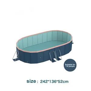 2.8m PVC folding pool (not inflatable) bathes and cools in summer, suitable for outdoor patio beach garden