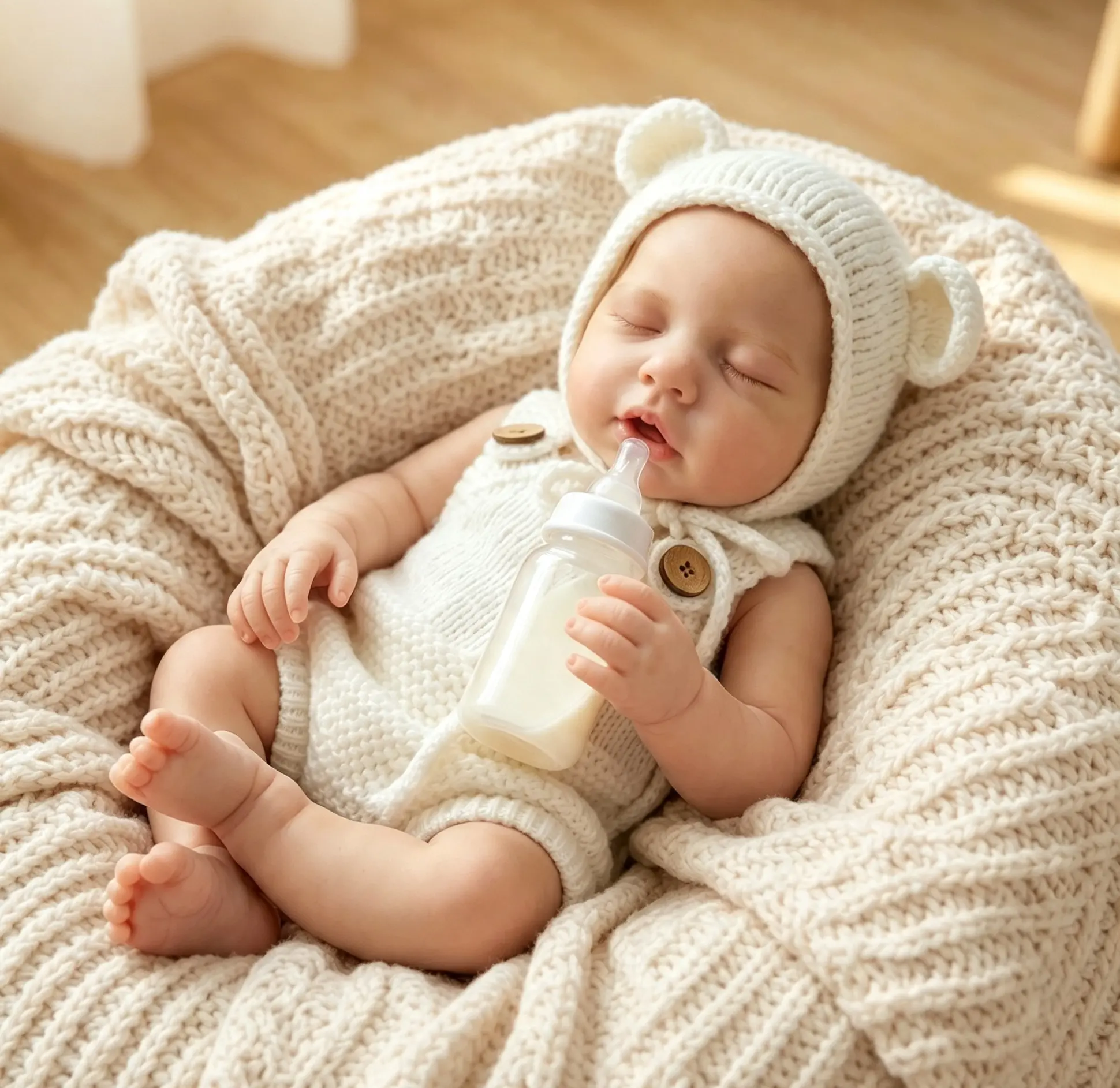 Rebirth doll 12 inches, made of soft silicone all over the body while sleeping, can take a shower, cannot open the eyes, gives you emotional companionship, ideal gift for girls, Christmas gift,