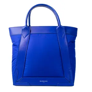 Pre-owned Balenciga Nylon Shoulder Bags Balenciaga Cabas PM	Blue A26031977
