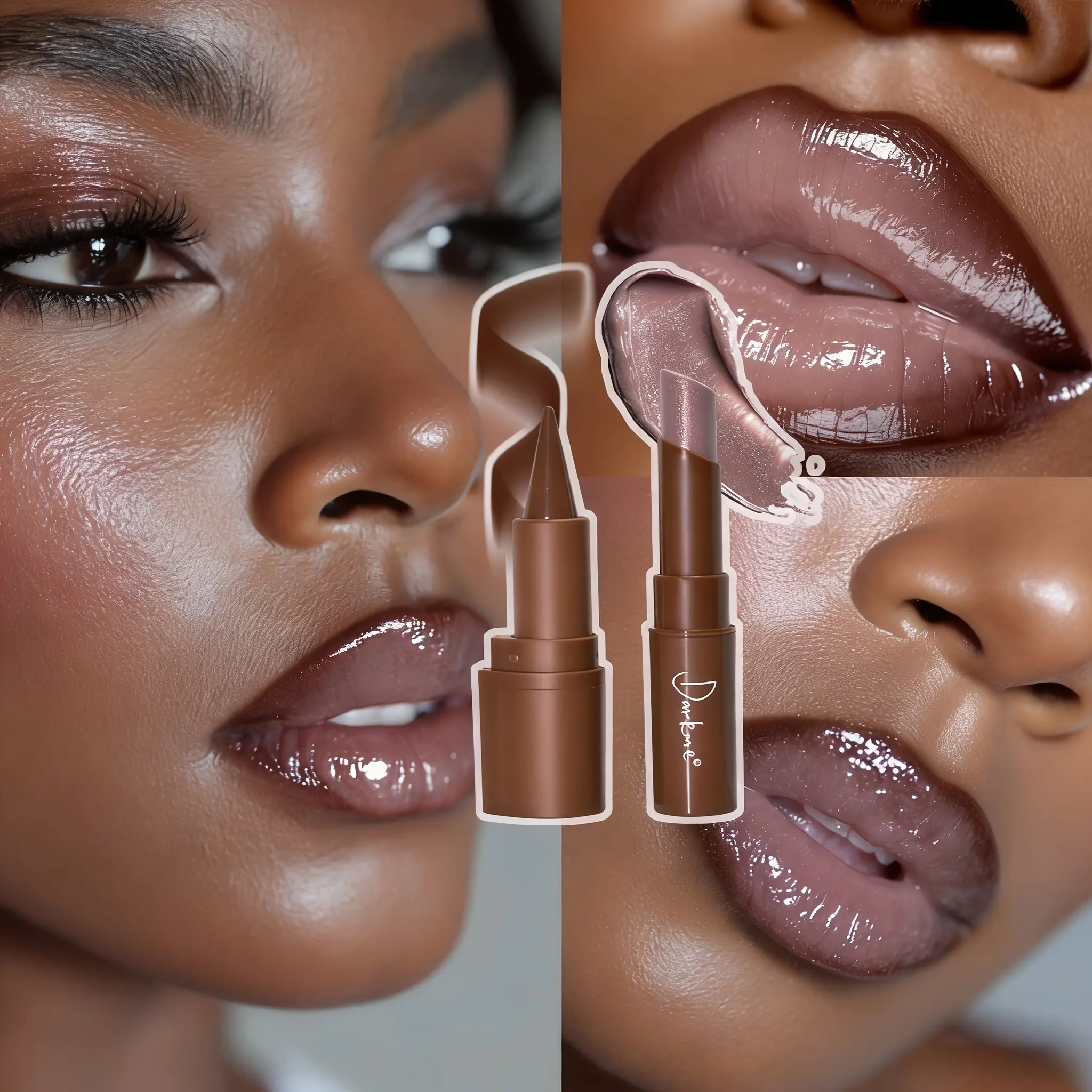 Glossy Lipstick And lip liner Set Cosmetic Long Lasting Waterproof Nonstick Lip Glossy Easy To Apply High Color Moisturize Lip Glaze Suitable For Beginners Beauty Makeup