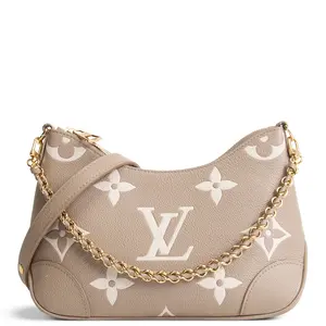 Pre-owned Louis Vuitton Empreinte Leather Crossbody Bags Giant Monogram Boulogne Dove Gray/Cream