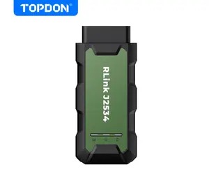 TOPDON RLink J2534 Pass-Thru Programmer, OEM Reprogramming and Diagnostic Tool, Enhanced J2534 VCI, Supports J2534/D-PDU/CAN-FD/DoIP, Compatible with 17+ Vehicle Brands, No OE Software Provided