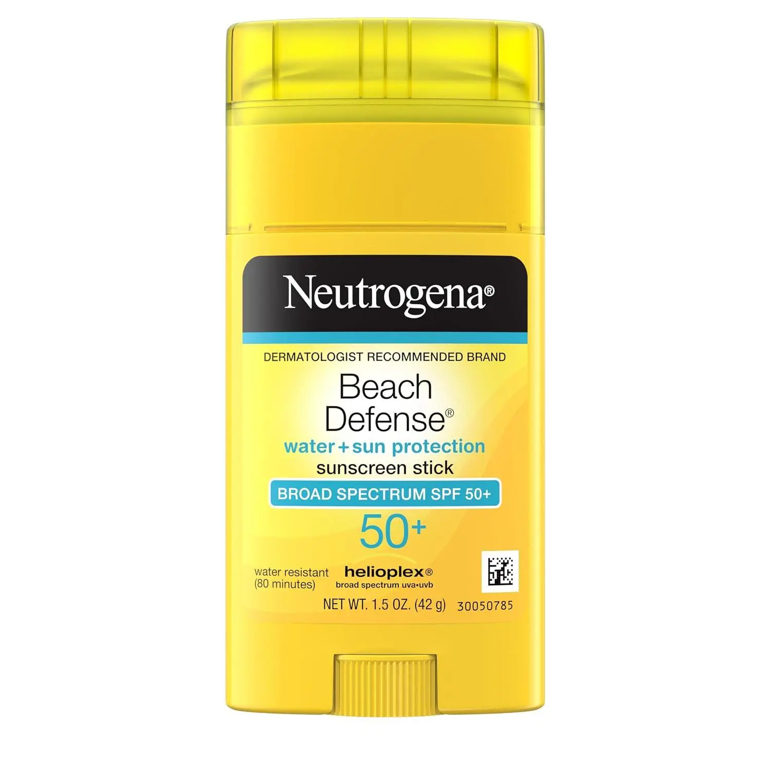 Neutrogena Beach Defense Sunscreen Stick SPF 50, 1.5 oz | Broad Spectrum SPF for UVA/UVB Protection, Water-Resistant up to 80 Minutes, No-Mess, Beach-Strength