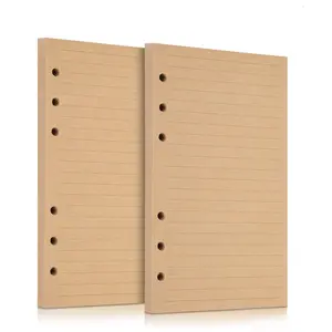 A5 Refill Paper, 280 Pages A5 Loose Leaf Paper 6 Hole Notebook Refills for 6 Ring Refillable Binder Notebook Planner Diary Journals Painting Personal Organiser-Line Pages