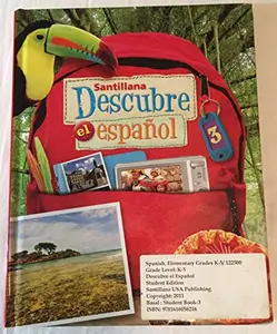 USED Book - Descubre el español con Santillana Student Textbook Level E by Grupo Santillana (Hardcover) - spanish