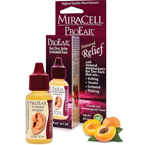 Miracell ProEar, Ear Drops for Itchy Ears, Ear Wax Softener, Clogged Ears, Dry Ears, for Adults Babies. 0.5oz