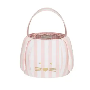 Striped Bunny Easter Basket