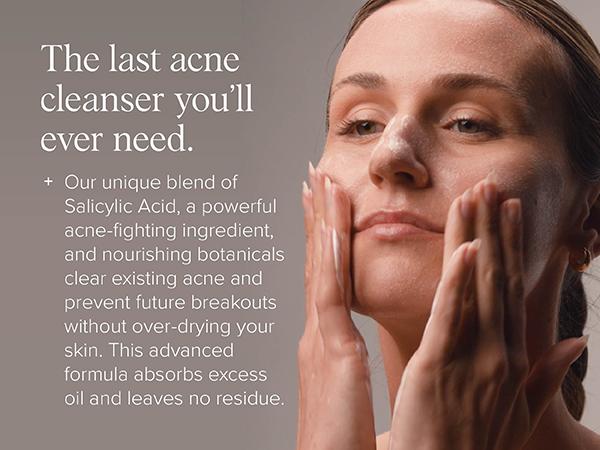 DRMTLGY Gentle Acne Cleanser 6.9 oz with 2% Salicylic Acid Facial Skincare