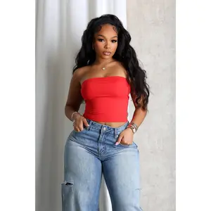 Smooth Fit Seamless Bonded Tube Top