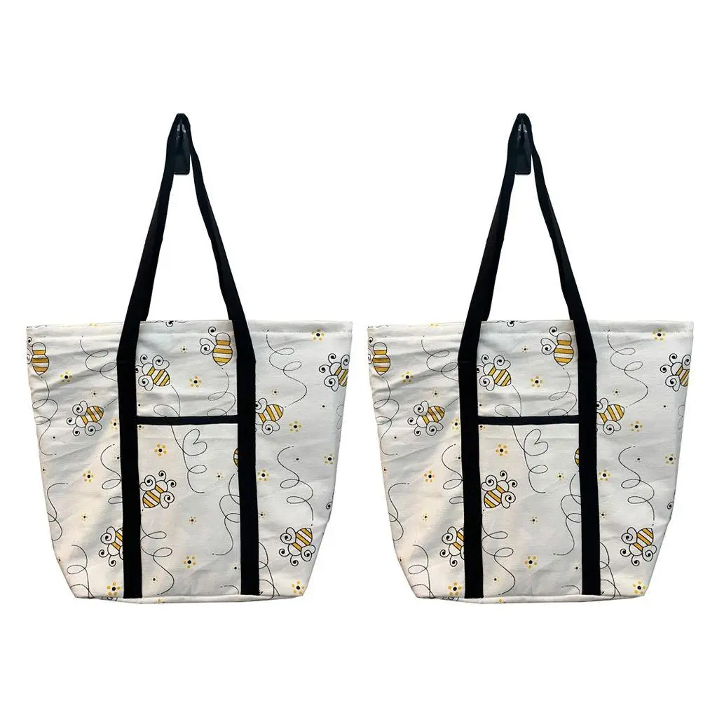 Temp-tations Seasonal Set of (2) Printed Tote Bags