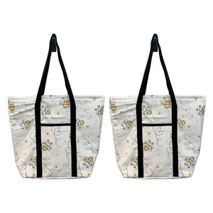 Temp-tations Seasonal Set of (2) Printed Tote Bags