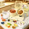 Gotoofun Dual-Stoves Kids Real Mini Cooking Set (Ages 5-12) - Safe Montessori Kitchen Tools for Toddlers, Compact & Versatile Pretend Play Dishes & Utensils, Cool Gifts for Kids for Halloween, Christmas