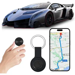 Subscription-Free, Sim-Card-Free GPS Tracker (for Vehicles) Mini GPS Tracker Compatible with iOS and Android (for Vehicles, Cars, Pets,  Family or Keys) Real-time Global Positioning Free App