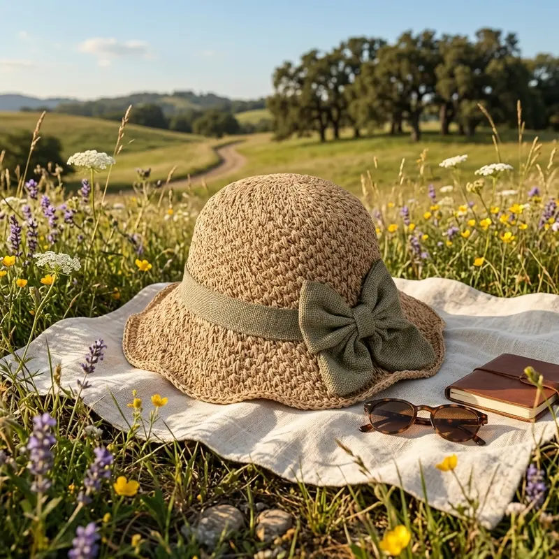 straw hat bow - TikTok Shop display picture 3