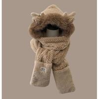 Khaki(Hat, scarf, gloves)