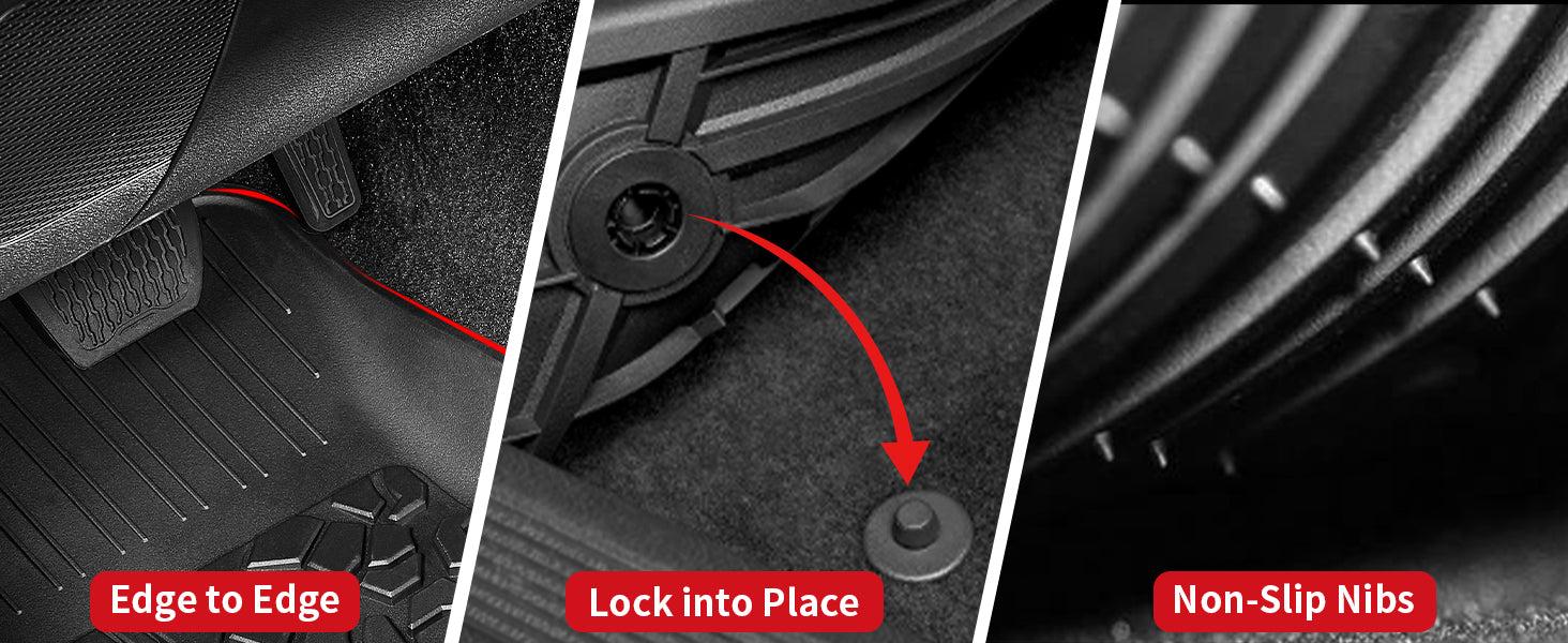 Lasfit fit for 2018-2026 Jeep Wrangler JL Floor Mats or Cargo Mat, Fit 4-Door Only(Don't fit 4xe)