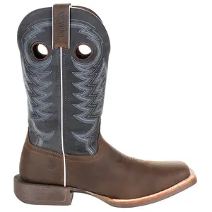 Durango Mens Pro Square Toe Pull On  Casual Boots Mid Calf - Blue