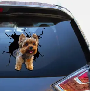 Yorkie Window Decals Cars Vinyl Yorkie Dog Sticker Vynil Outdoor Stickers