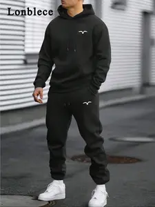Men's Aerocool Ultra Tech Two-Piece Set, Fashion Casual Sports Wear, Long Sleeve Top & Comfortable Pants, Perfect for Daily Use