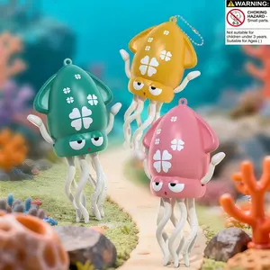 Wind-Up Swimming Dancing Octopus Toy, Manual Winding Bathroom Bath Floating Swim Interactive Stress Relief Keychain Gift for Kids over 3 Years, Interactive Play