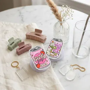 Girly Pop Coquette Phone Grip, Pink Ribbon Bow Griptok, Aesthetic Soft Girl MagSafe Holder, Unique Gift for Hardcore Readers, Trendy Pink Design