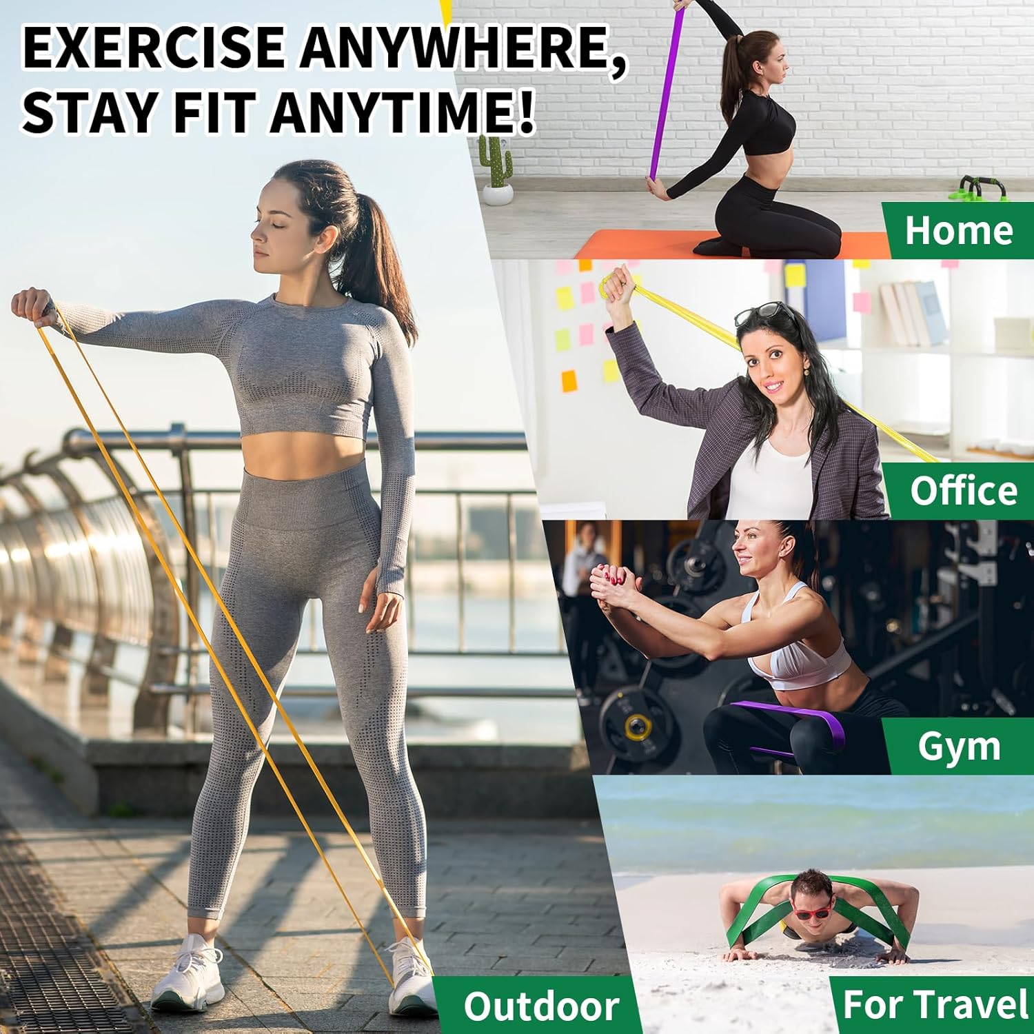 Resistance Bands Set of 5 – Pull Up Assistance Bands for Men & Women, Heavy Duty Workout Bands for Exercise, Strength Training, Stretching, Physical Therapy, Home & Gym Resistance Bands Set of 5 – Pull Up Assistance Bands for Men & Women, Heavy Duty Workout Bands for Exercise, Strength Training, Stretching, Physical Therapy, Home & Gym